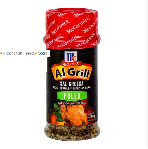 SAL GRUESA PARA POLLO McCORMICK 121G