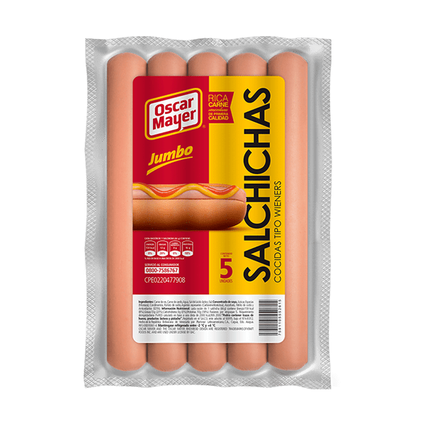 SALCHICHA OSCAR MAYER WIENERS JUMBO 