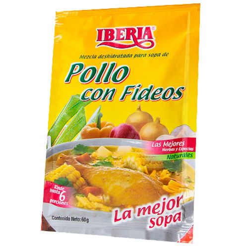 SOPA DE POLLO Y FIDEOS 60GR