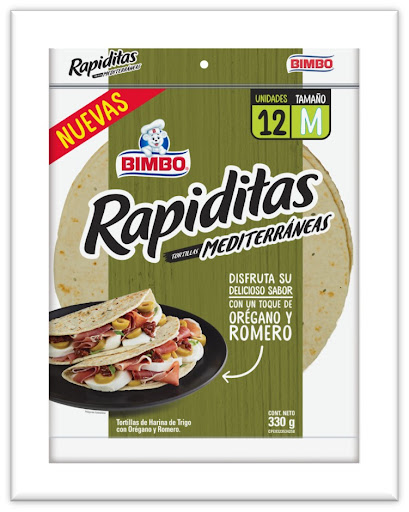 TORTILLAS BIMBO MEDITERRANEAS 330 GR