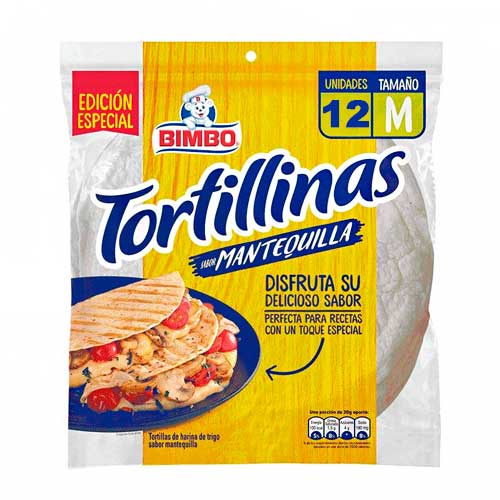 TORTILLAS BIMBO RAP MANTEQUILLA 330 GR