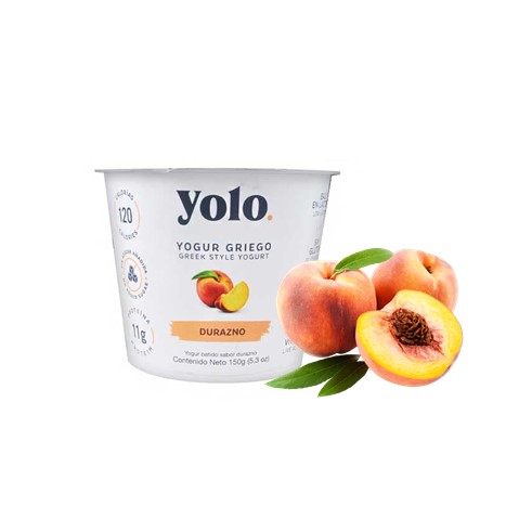 YOGUR GRIEGO YOLO DURAZNO 150G