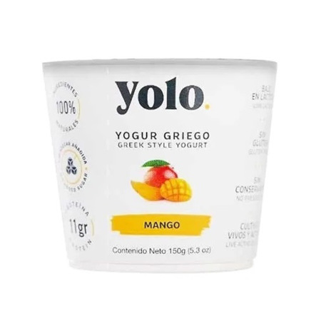 YOGUR GRIEGO YOLO MANGO 150GR