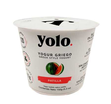 YOGUR GRIEGO YOLO PATILLA 150G