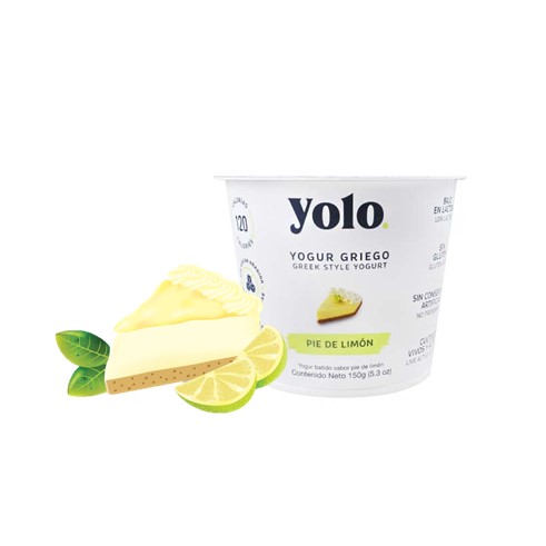 YOGUR GRIEGO YOLO PIE DE LIMON 150G