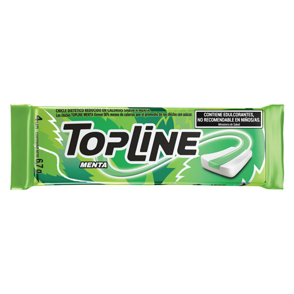 CHICLE TOPLINE MENTA 6 GR