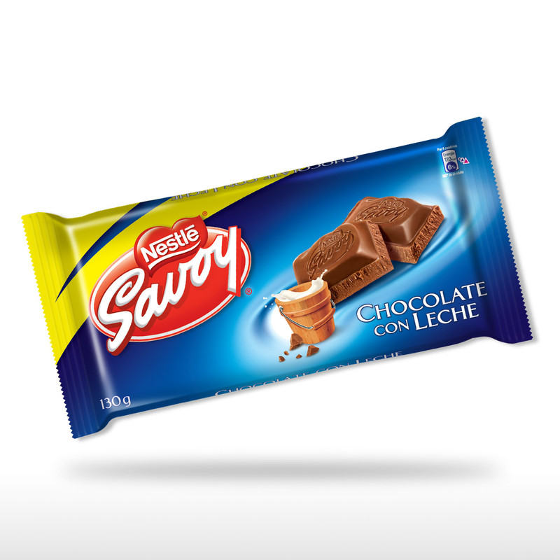 CHOCOLATE SAVOY LECHE 130G