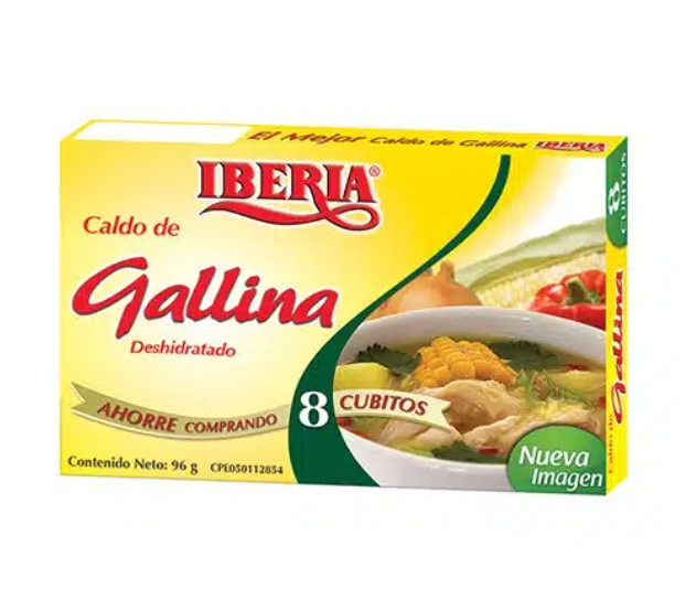 CUBITOS IBERIA GALLINA X 8 96G