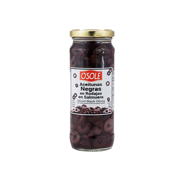 ACEITUNAS NEGRAS EN RODAJAS OSOLE 340GR