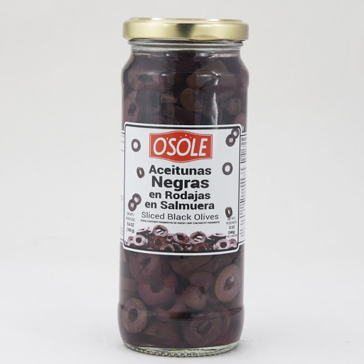 ACEITUNAS NEGRAS ENTERAS OSOLE 340G