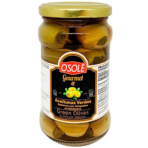 ACEITUNAS VERDES C/JALAPENOS OSOLE 300G