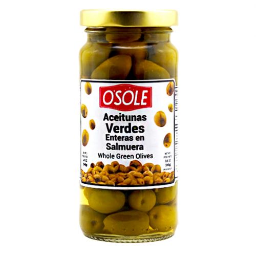 ACEITUNAS VERDES ENTERAS OSOLE 240G