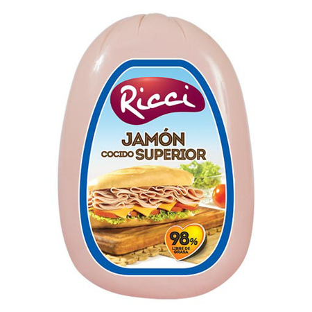 JAMON COCIDO SUPERIOR RICCI 250 Gr