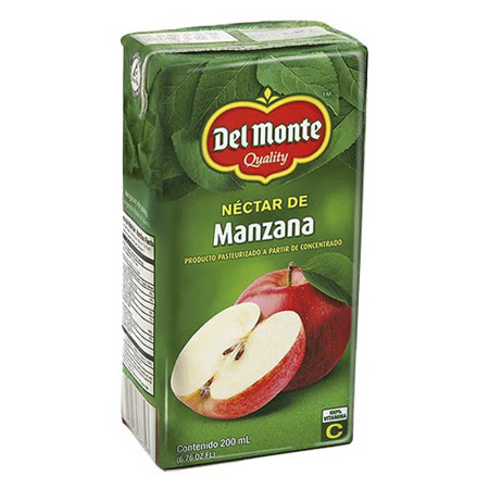 JUGO DEL MONTE MANZANA 200ML