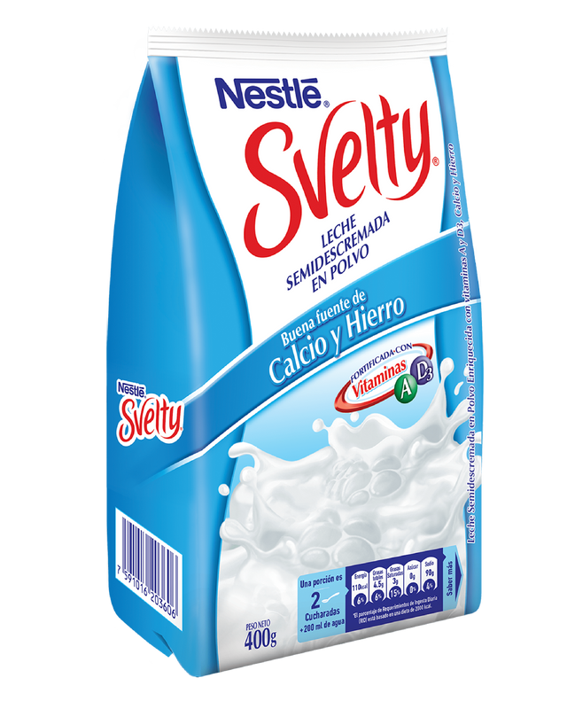 LECHE SEMIDESCREMADA SVELTY 400G