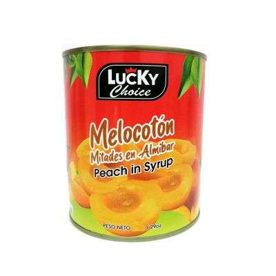 MELOCOTON EN ALMIBAR LUCKY CHOICE 425G