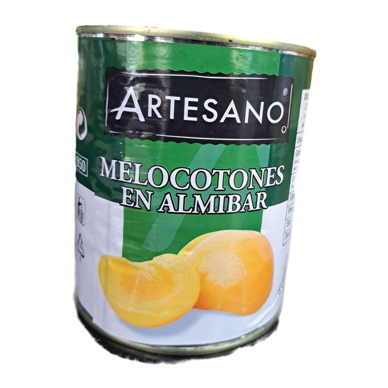 MELOCOTONES EN ALMIBAR ARTESANO 820GR