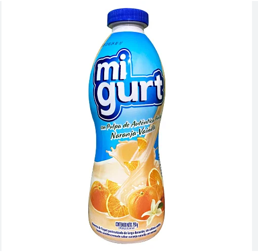 MI GURT NARANJA VAINILLA 750GR