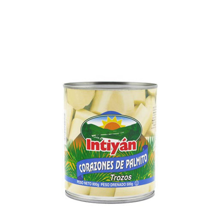 PALMITO EN TROZOS INTIYAN LATA 800GR