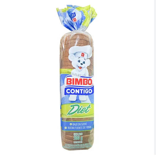 PAN BIMBO DIET CONTIGO 500GR