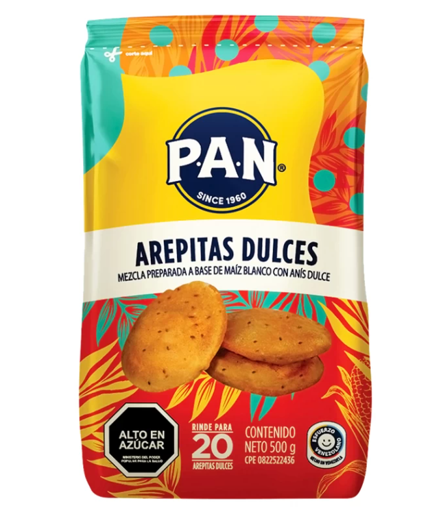 AREPITAS DULCES 500GR