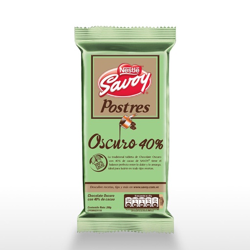 [855089] CHOCOLATE OSCURO 40% POSTRES