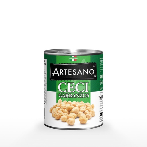 [8058340809649] GARBANZOS ENLATADO ARTESANO 400G  