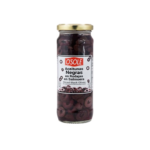 [002340] ACEITUNAS NEGRAS EN RODAJAS OSOLE 340GR