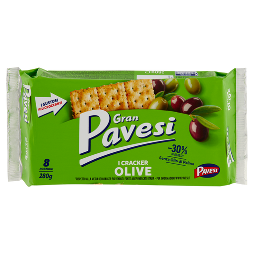 [8013355500684] GRAN PAVESI I CRACKER OLIVE 280G