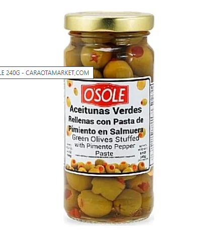 [002433] ACEITUNAS VERDES RELLENAS PASTA D PIMENT